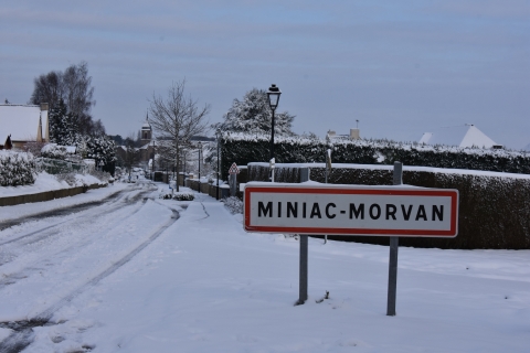 Miniac-Morvan sous la neige 